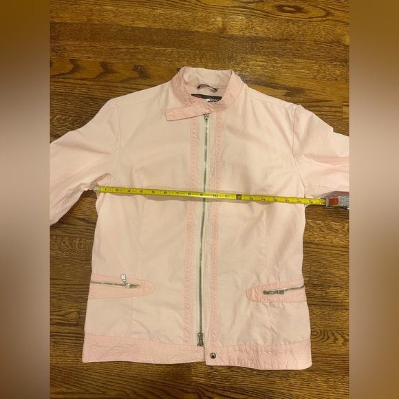 Versace Sport Pink Zip-Up Jacket Luxury Italian Designer Outerwear Windbreaker - Picture 12 of 13
